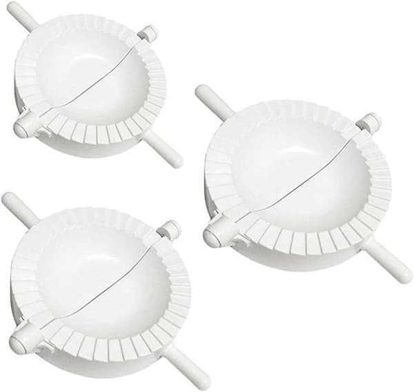 3 forme til dumplings, ravioli, dejtrykpresse, bagværk, værktøj