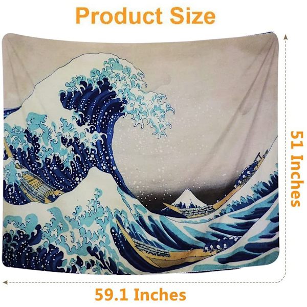 Väggbonad The Great Wave Off Kanagawa Mandala
