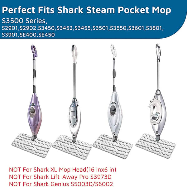 2 stk. Dampmoppepude til Shark S3501 S3601 S2901 S2902.32*18cm