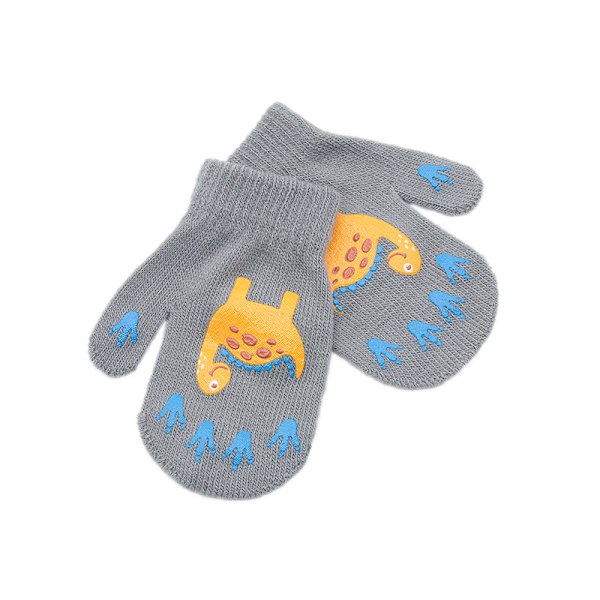 6 par magiska stretchvantar för småbarn, vinter, unisex, stickade