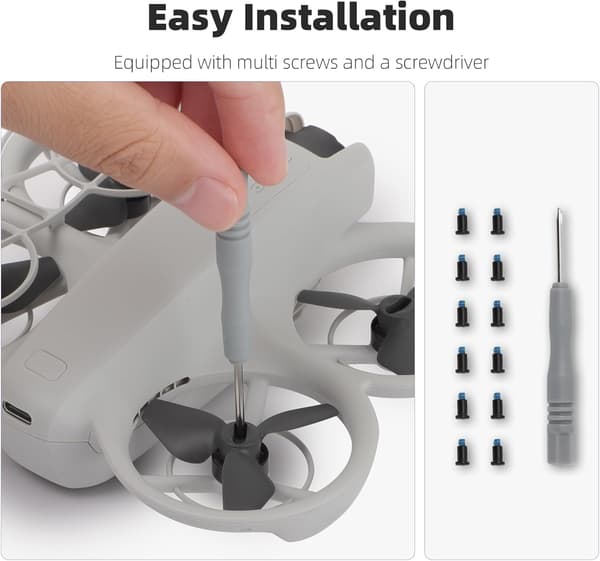 Propeller til DJI Neo Propellerbladers Erstatningspropeller Lettvekt Dronevinger Tilbehør for DJI Neo, 2016S Propeller (Blå)