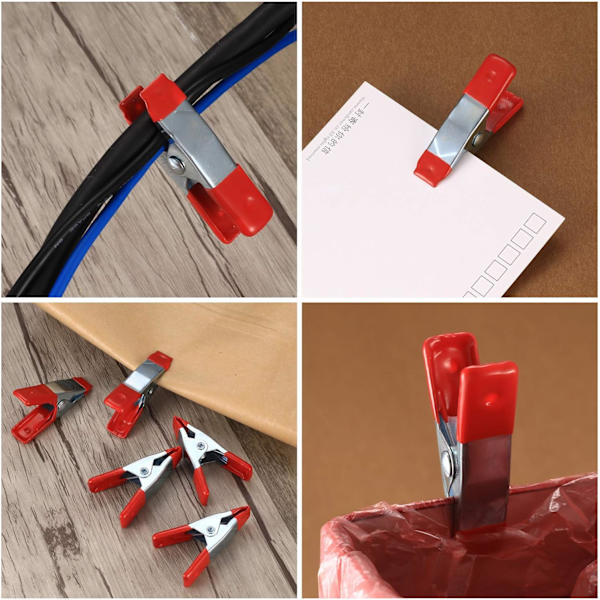 20 stk. metalfjederklemmer, modelfremstillingspincet, metalfjederklemmer,