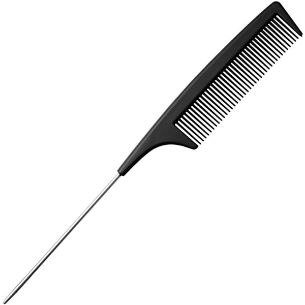 Hårkam, Siming Karbonfiber Halekam Profesjonell Hårklipp for Salong Frisør (Svart, 6 stk)