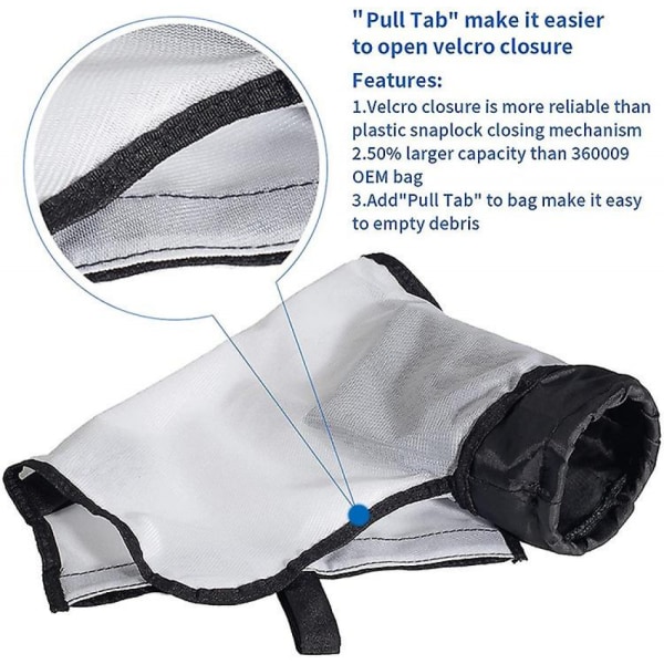 Polaris 360 380 -uimurin kanssa yhteensopiva nailonverkko
