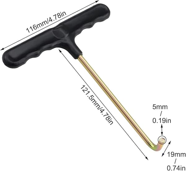 4 st Trampolin Fjäderdragverktyg Trampolin T-krok Hook Spring