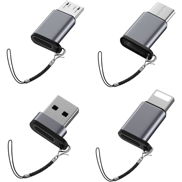 USB C till USB adapter, USB hane till USB C-hona, USB C-hona till M