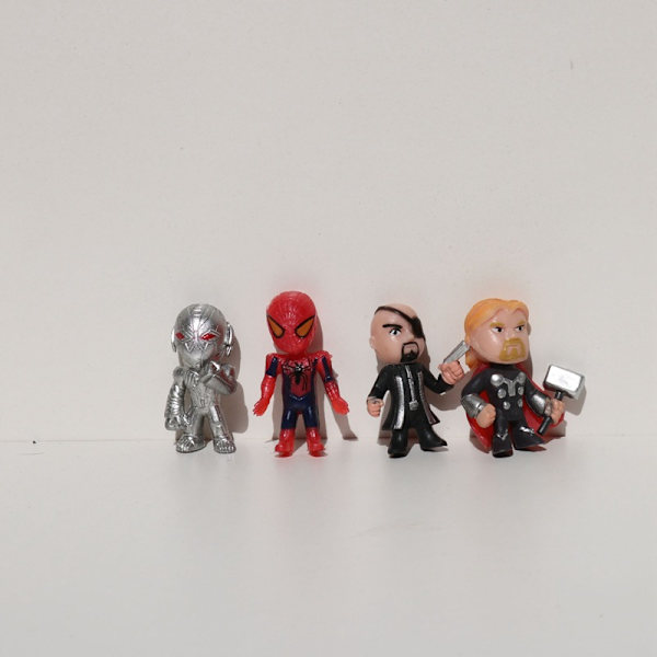 12 stk/sæt marvel avenger superhelt legetøjsmodel mini figur højdepunkt