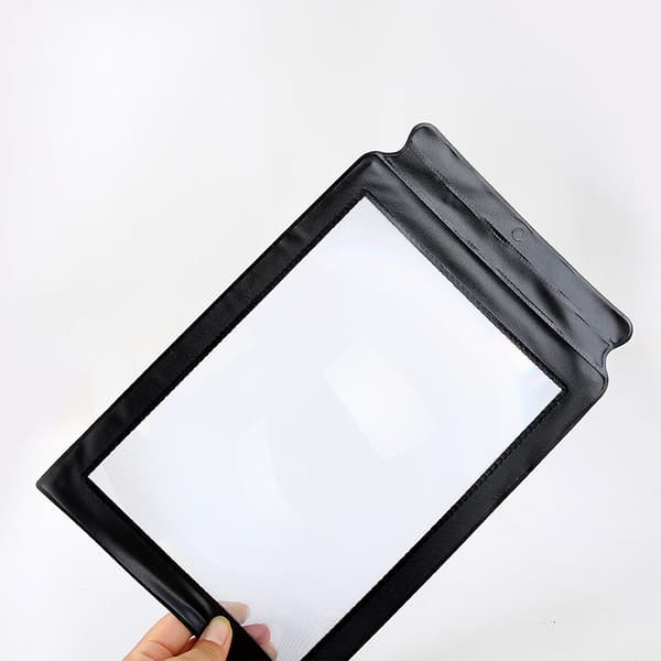 Dæmpbar anti-reflekterende A4 fuldside glas forstørrelsesglas, foldbar, ideel