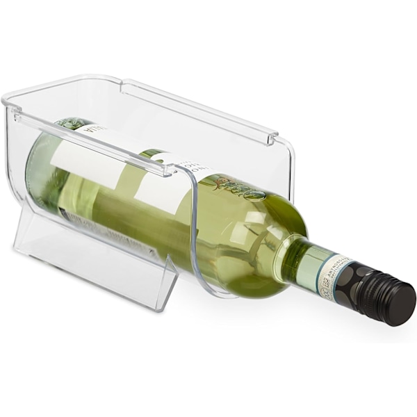 Stapelbar kylskåpsflaskhållare, set om 3, förvaring för drycker, läsk, vin,