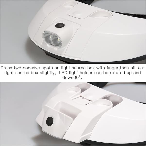 Hovedluppe med LED-lampe