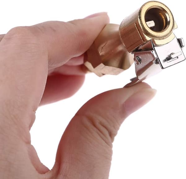 6,5 mm låsbar däckchuckklämma luftfyllningskompressoradapter Anslut A
