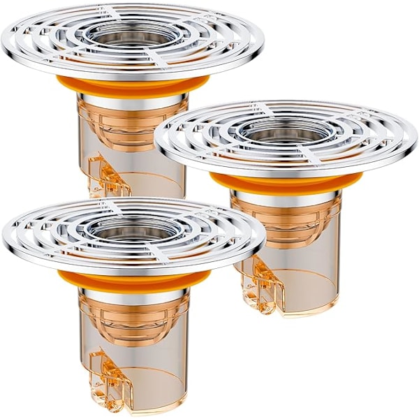 3 stk. Anti Lugt Klap, 32-45mm Magnetisk Levitation Gulvafløb Anti Lugt, Aftageligt Kloaklugtfilter, til Brug i Køkkener, Badeværelser
