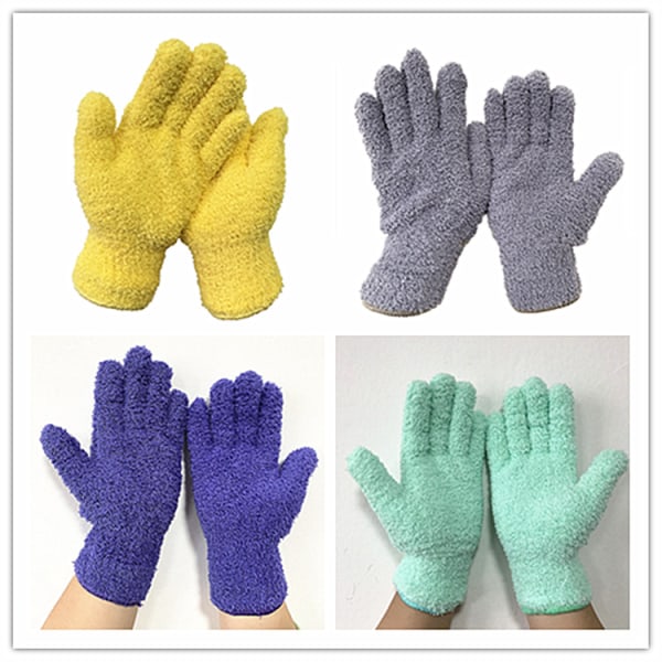 4 par vinterhandsker til børn Tykke kashmir, varme strikkede handsker Ch