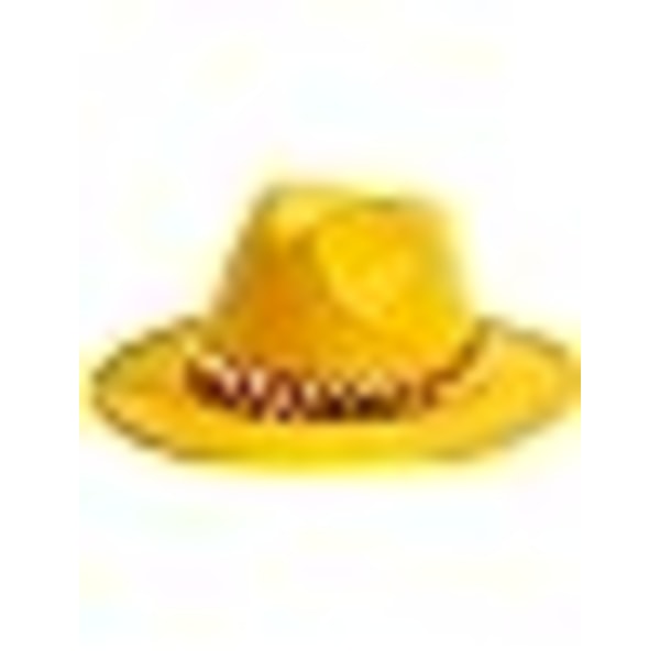 Mænd og kvinder Bæltespænde Fedora Hat Bred skygge Floppy Panama Hat M（