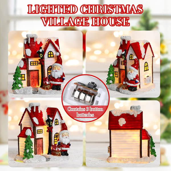 LED-oplyste julelandsbyhuse - Juledekorationer med