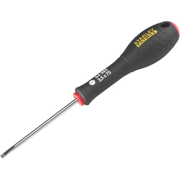 0-64-983 3.5 x 75mm Electrician's Screwdriver - Steel Blade - Sandblasted Recess - Soft Grip - Virtually Unbreakable Bond - Corrosion Resistant