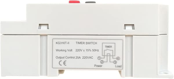 AC 220V 25A Digital Programmerbar Timer Din Skinne Elektronisk Tidskontakt med LCD Display Ur
