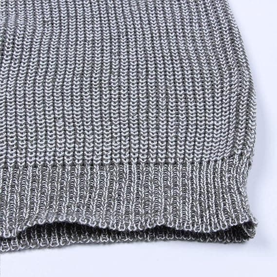 Dames Sød Hjertemønster Albue Patchwork Casual Crewneck Strikket
