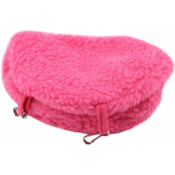 Fugle hængekøje, papegøjer rede plys fugle rede seng plys Berber Berber gyngestol fleece til papegøje papegøje ara conures (M, rose rød)