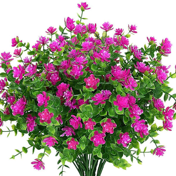Konstgjorda utomhusblommor, falska järndekorationer