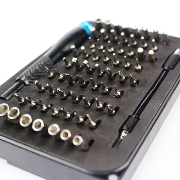 Precisionsbitssats, bitssats med 64 bitar (4 mm) och bithållare, precisionsskruvmejsel för smartphone, dator, glasögon
