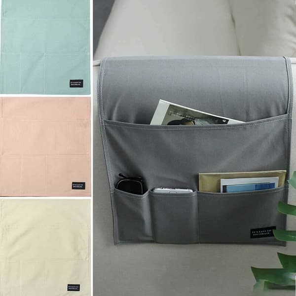 Sofa Armrest Side Storage Bag - Plassbesparende - Sterk - Stor Fjernkontroll for