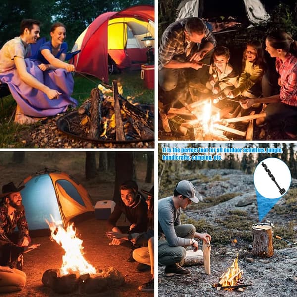 Håndbor, Multifunksjonelt Bærbart Håndbor Borbitt for Camping, Utendørs, Fotturer
