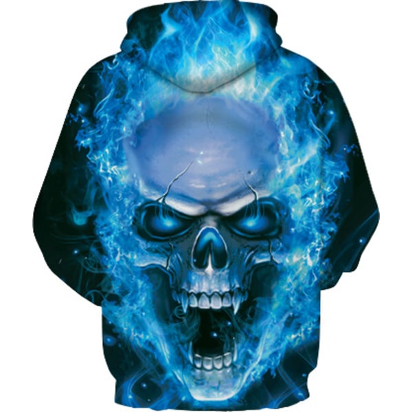 Unisex 3D Digital Print Hoodie til mænd og kvinder (L)