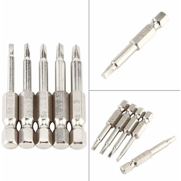 5PCS Triangular Head Magnetisk Skrutrekker Bits Sett S2 Stål 1.8mm