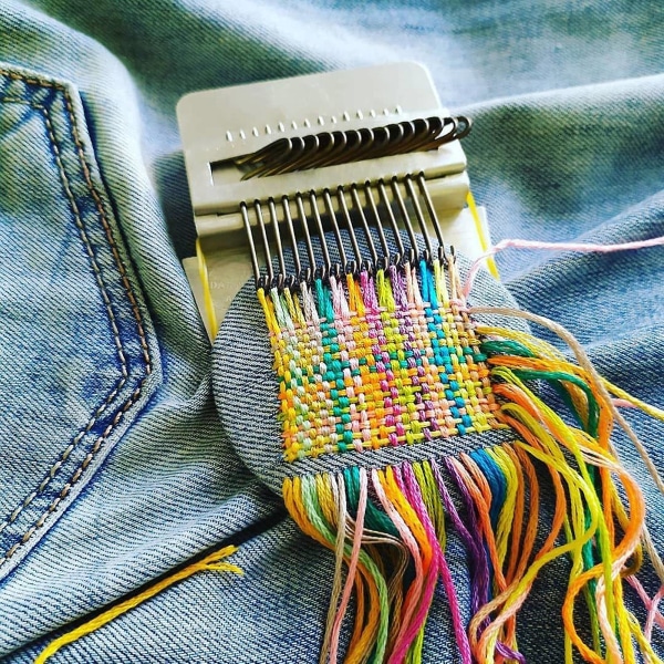 Liten vävstol - Speedweve-typ vävverktyg, Mini DIY-stoppningsverktyg, Trä