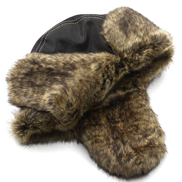 Herrar Trapper Hat med fuskpäls
