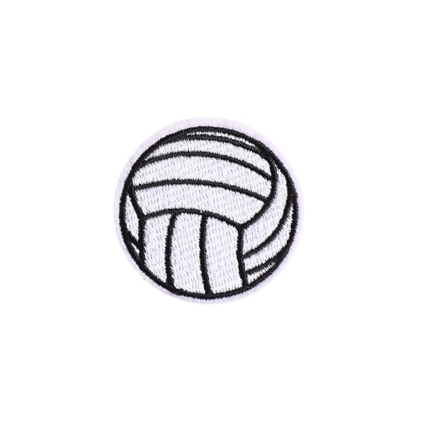 20 stk. Volleyball broderede patches strygejern og sy på applikation patches dårligt