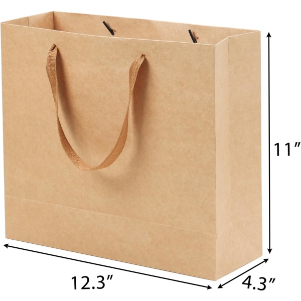 15 stk gaveposer med håndtak Store gaveposer med, 12,5\"x 4,5\"x 11\" tunge