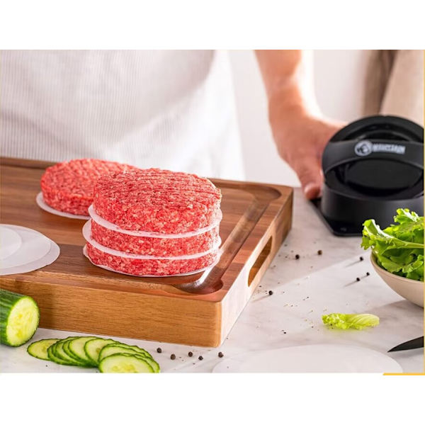 Hamburger Patty Paper - Vaxpapper för att separera frysta pressade biffar - 200 ark för enkel frigöring från press - Perfekt för grillning