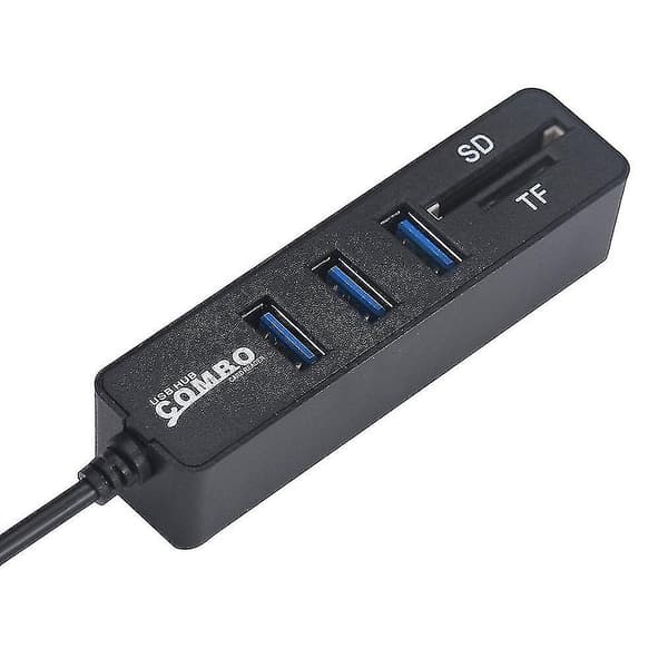 Universal Mini Usb Hub 3.0 Højhastigheds Usb Splitter 3 Port Hub Wit