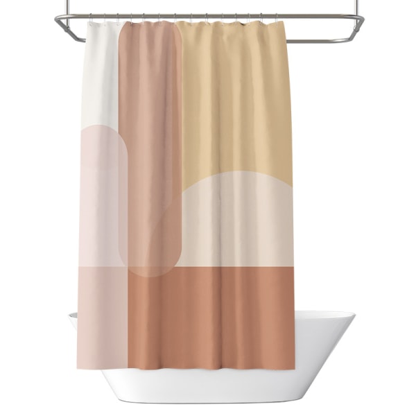 1 stk dusjforheng 180 x 180 cm polyester anti muggsopp vanntett B
