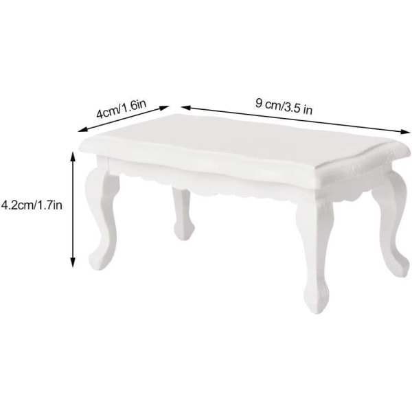 1:12 Lisävarusteet Lasi Sivupöytä Miniatyyri Puinen Nukkekoti Simu