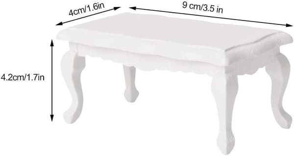 1:12 Tilbehør Glas Sidebord Miniature Træ Dukkehus Simu