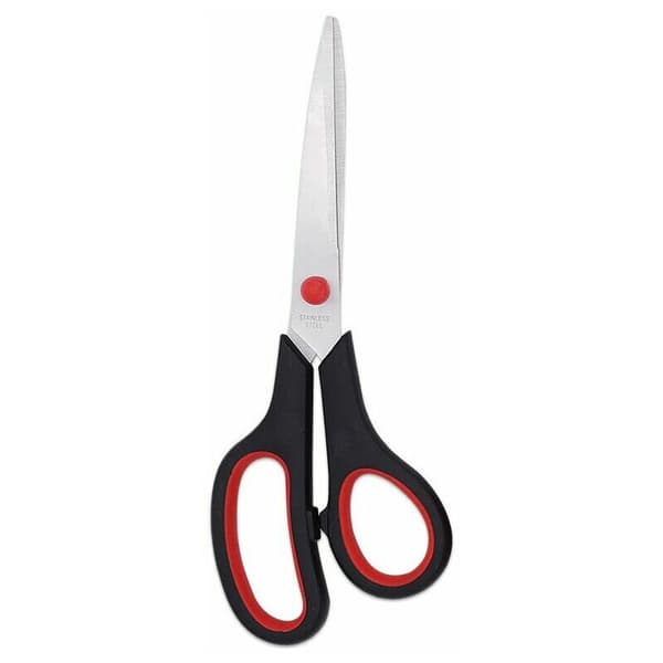 4 kpl sakset - koko 21 cm - punainen/musta