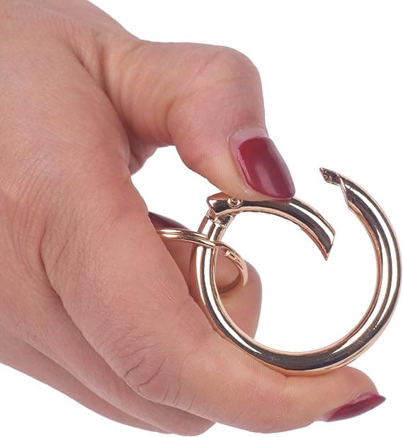 Silikonirannekoru Ympyräranneke Kumi Bangle Pyöreä Avaimenperän Pidike Musta 7cm