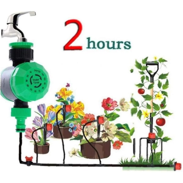 1 stk 2 timer hage automatisk vanningstimer mekanisk timer Gar