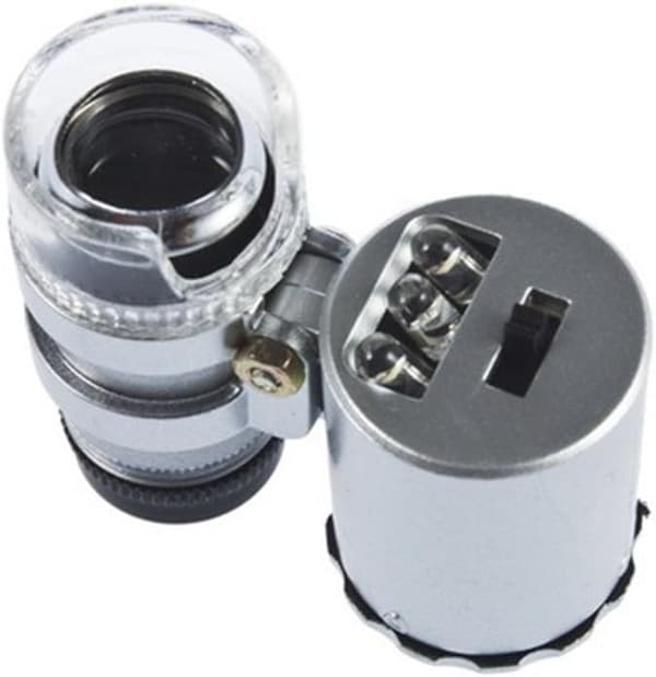 Mini belyst juvelerluppe x 60