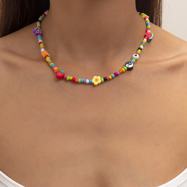 Kvinder perler halskæde vedhæng Bohemian Chain smykker tilbehør