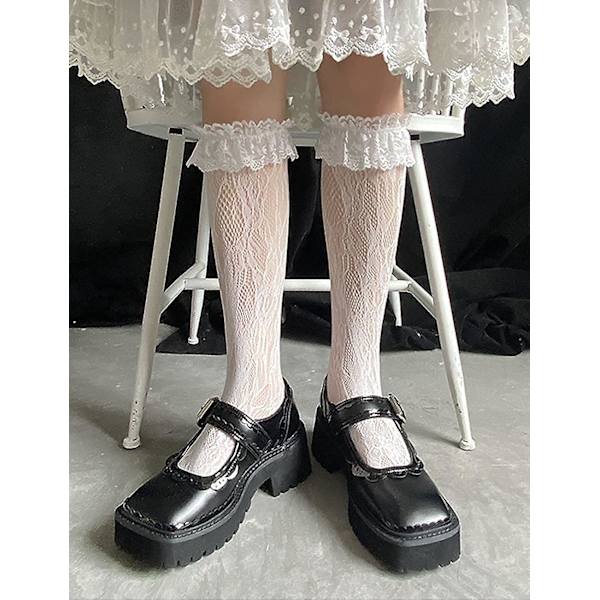 Knähöga fisknätstrumpor Mesh Net Trouser Socks Sexiga kostymer ihåliga En storlek passar alla