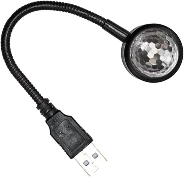 Led-projektorlys Diskolampe til bil USB-lys Lydstimuleret