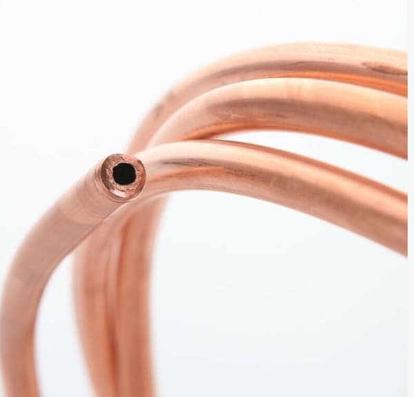 2M Mjuk Koppartråd Kopparrör för Kylrör OD 4mm x ID 3mm