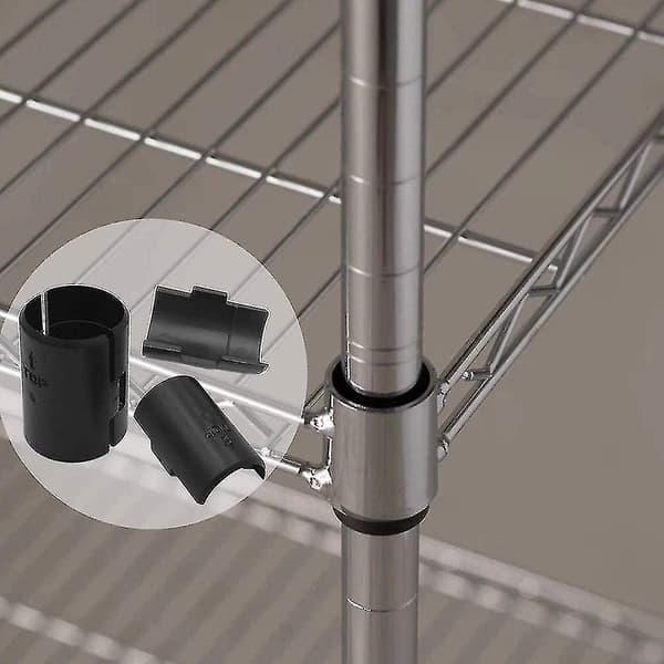 60 stk. ABS-plast hylde låseklips med diameter 25mm til