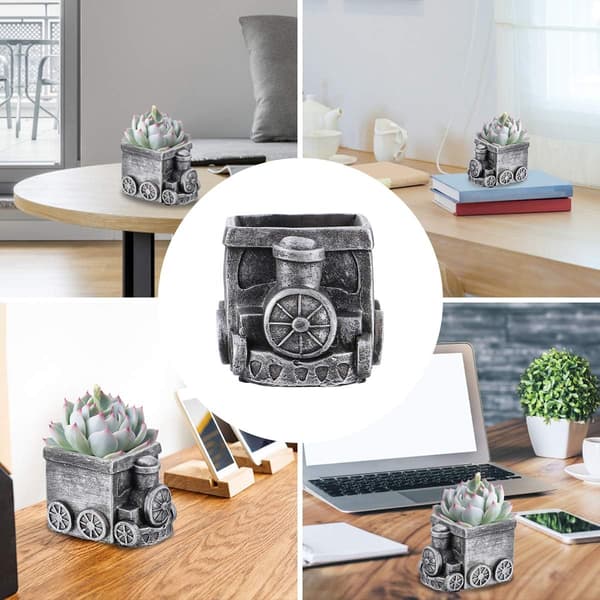 Retro bilformad blomkruka suckulent planter köksdekor