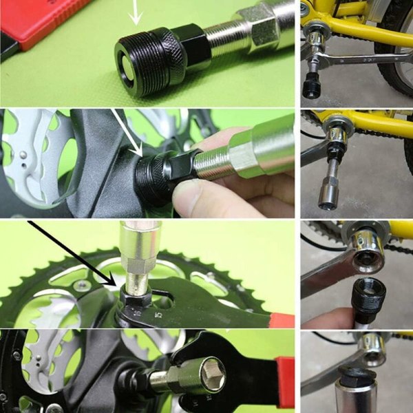 Pocket Tools Cykelkrank Kranktrækker Værktøj Cykelreparation Kranksæt Fjerner MTB Shimano MTB Kranktrækker Fjerner, 79 22mm