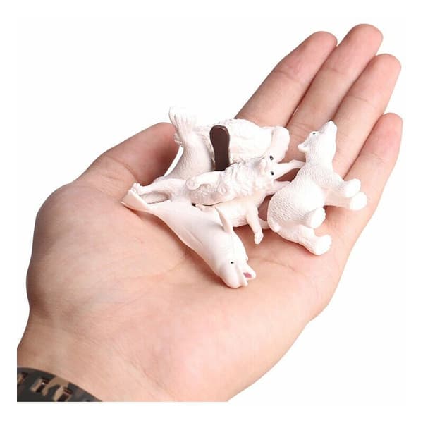 Pcs Vinter Realistiske Isbjørn Dyrefigurer Miniature Figuri